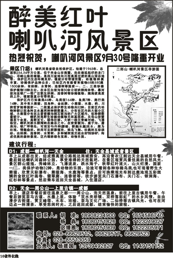 b16   红叶（东拉山、喇叭河）