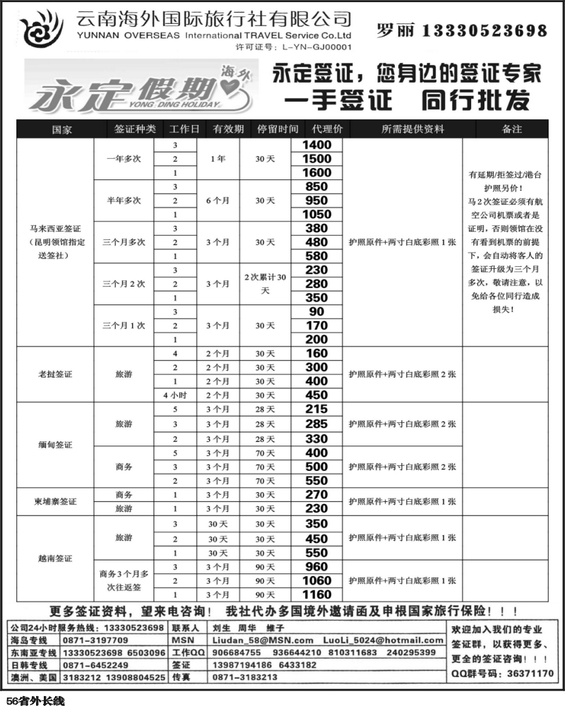 r56   354期云南张晓水-云南海外国际旅行社-永定假期（四川、贵州）