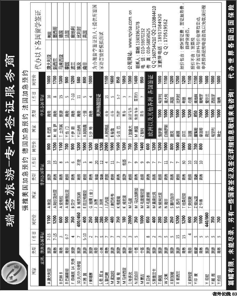 r83   郑文君 365期  瑞签旅游-专业签证服务商 重庆+四川