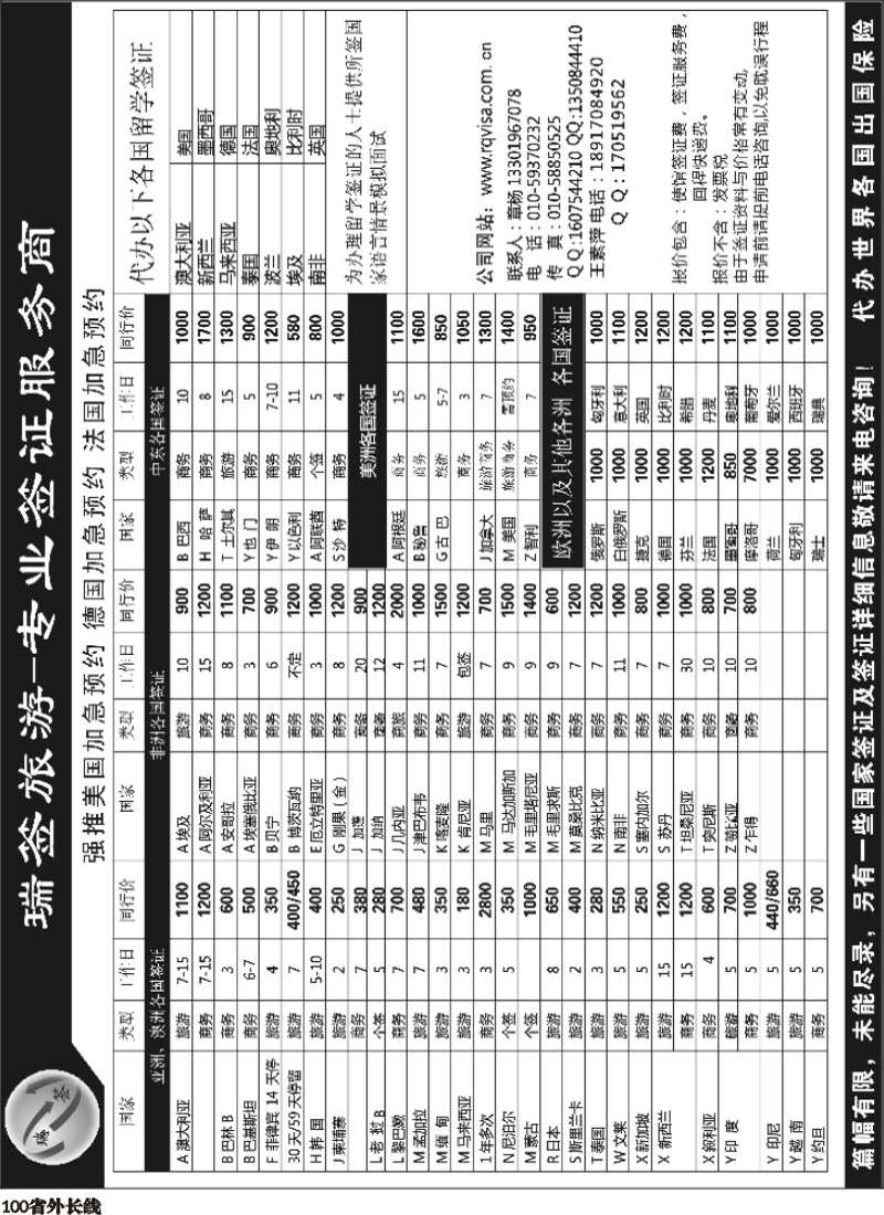 r100   郑文君 365期  瑞签旅游-专业签证服务商 重庆+四川.
