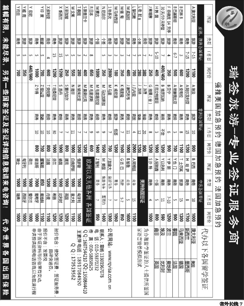 r7   郑文君 365期  瑞签旅游-专业签证服务商 重庆+四川.
