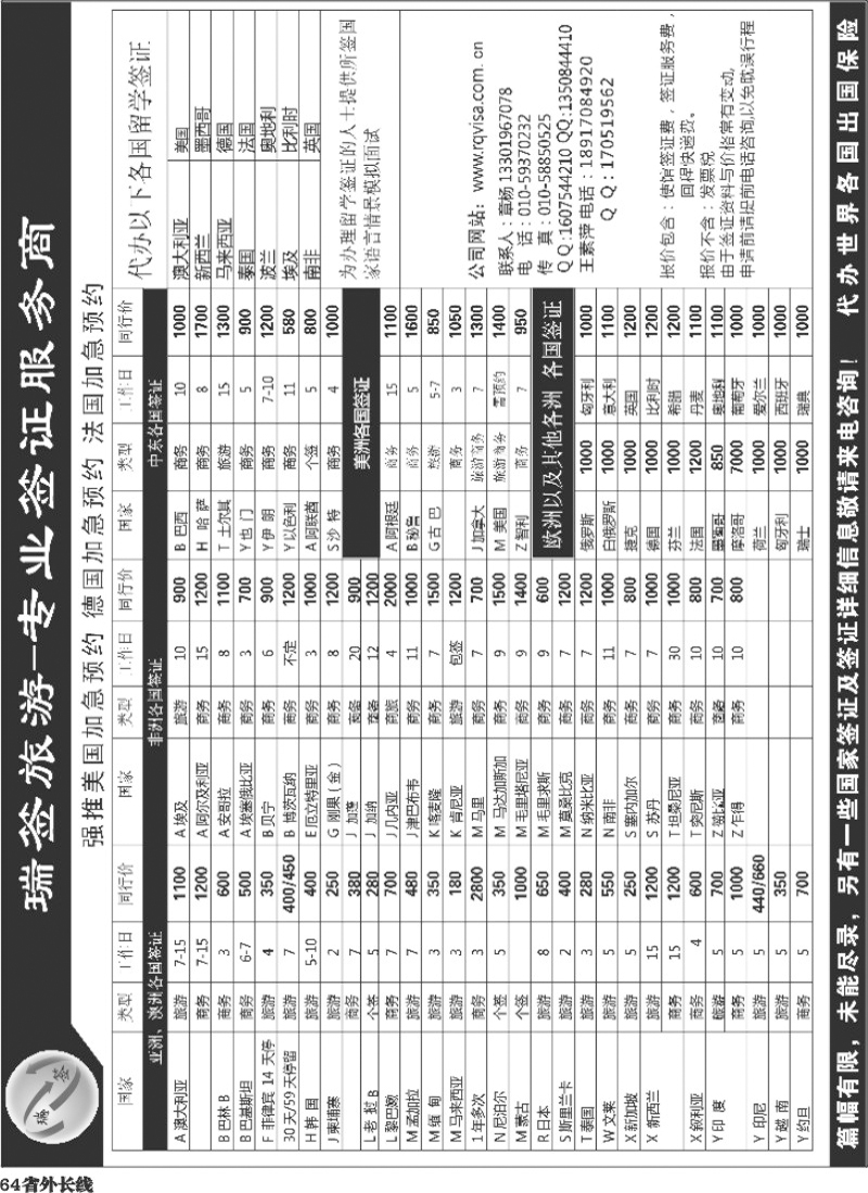 r64   郑文君 365期  瑞签旅游-专业签证服务商 重庆+四川