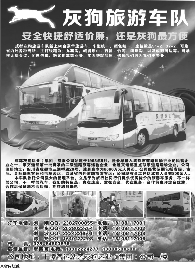 b38  灰狗旅游车队