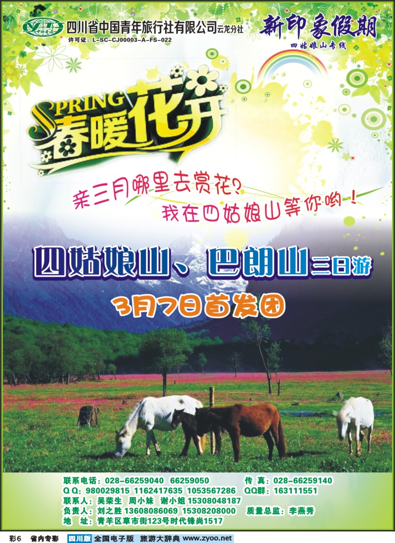 1b专彩6  省青旅云龙分社-新印象假期