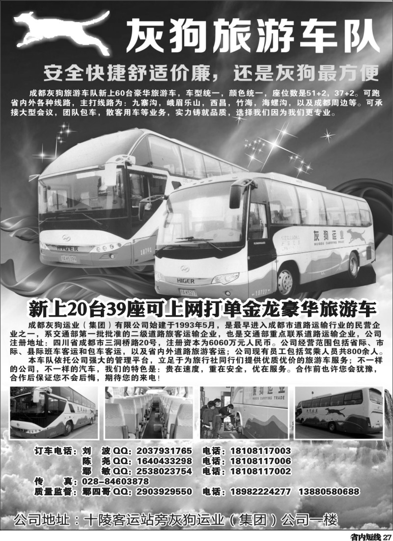 b027  灰狗旅游车队｛03175｝