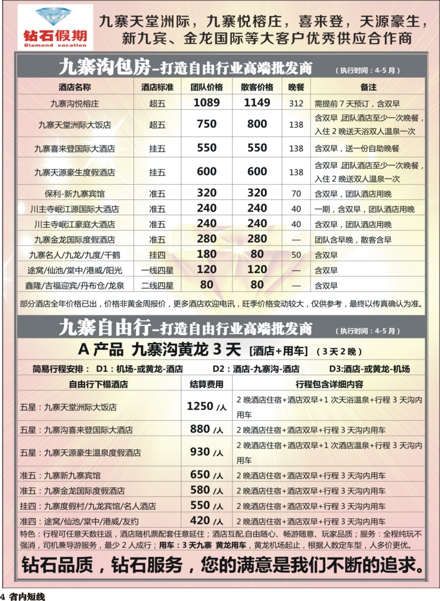 b004  中旅总部·九寨沟包房中心·九寨沟自由行
