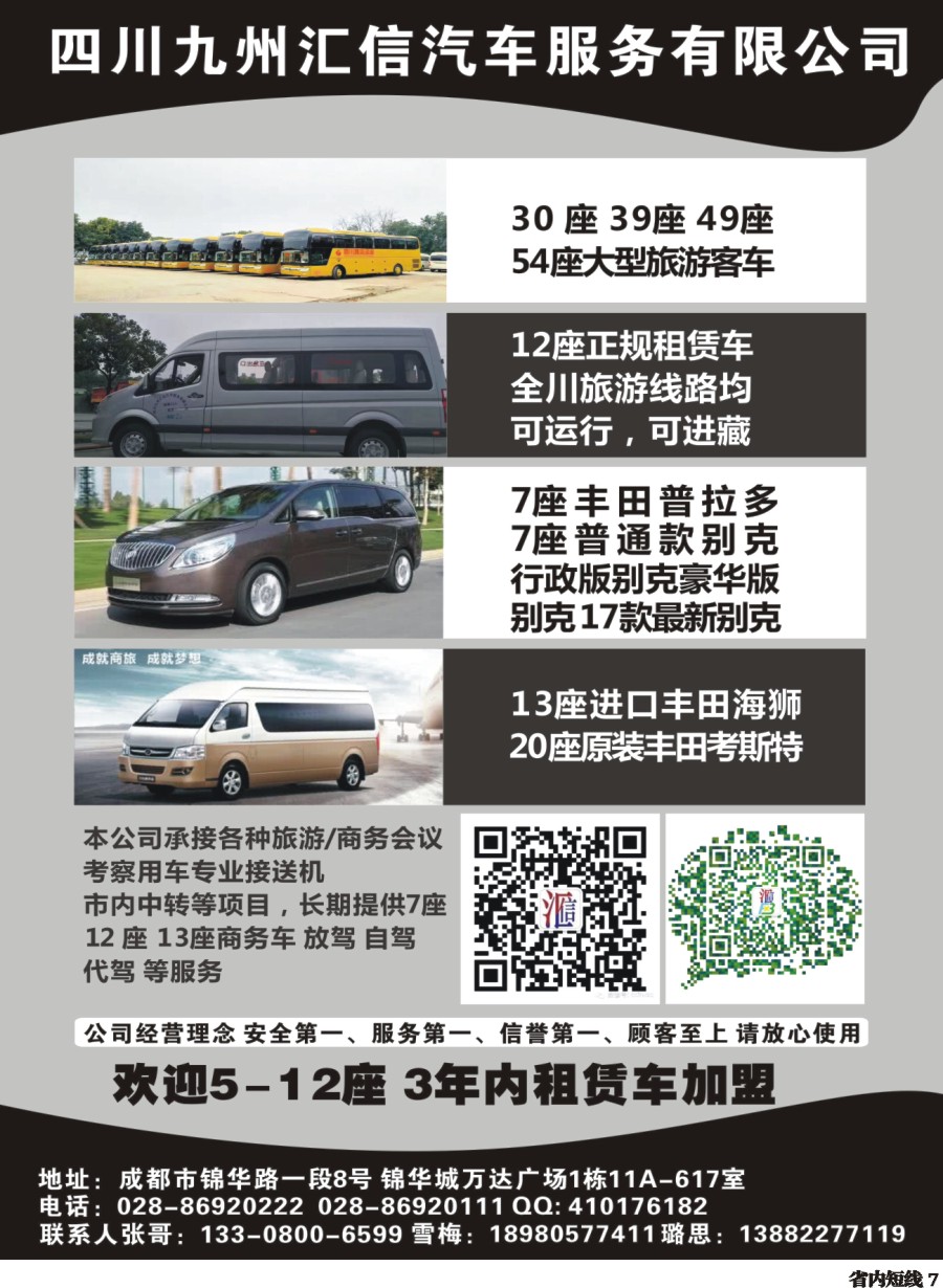 b007  四川九州汇信汽车服务有限公司｛03952｝
