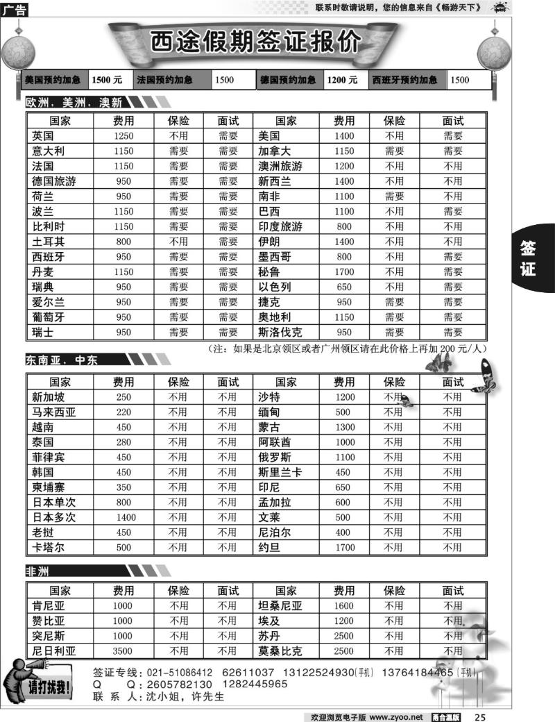 25 西途假期--签证