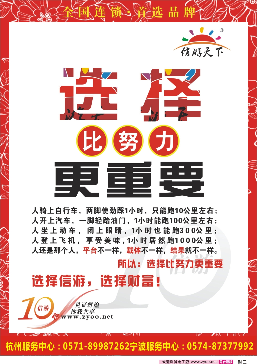 封三 信游十周年