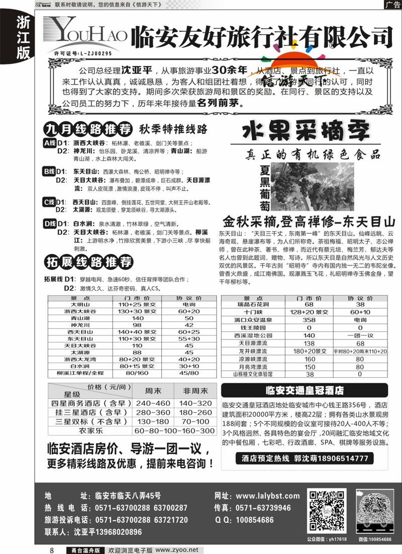 8 临安友好旅行社 