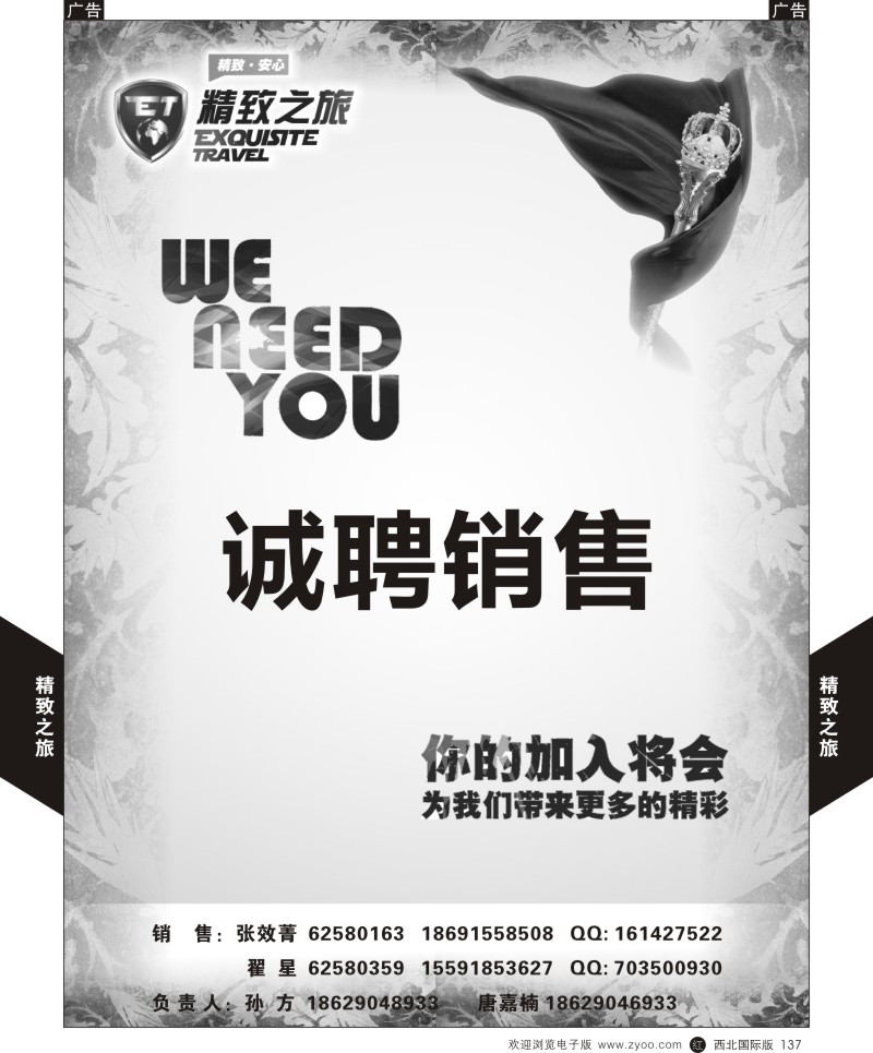 综合  r黑137  西安国旅-招聘