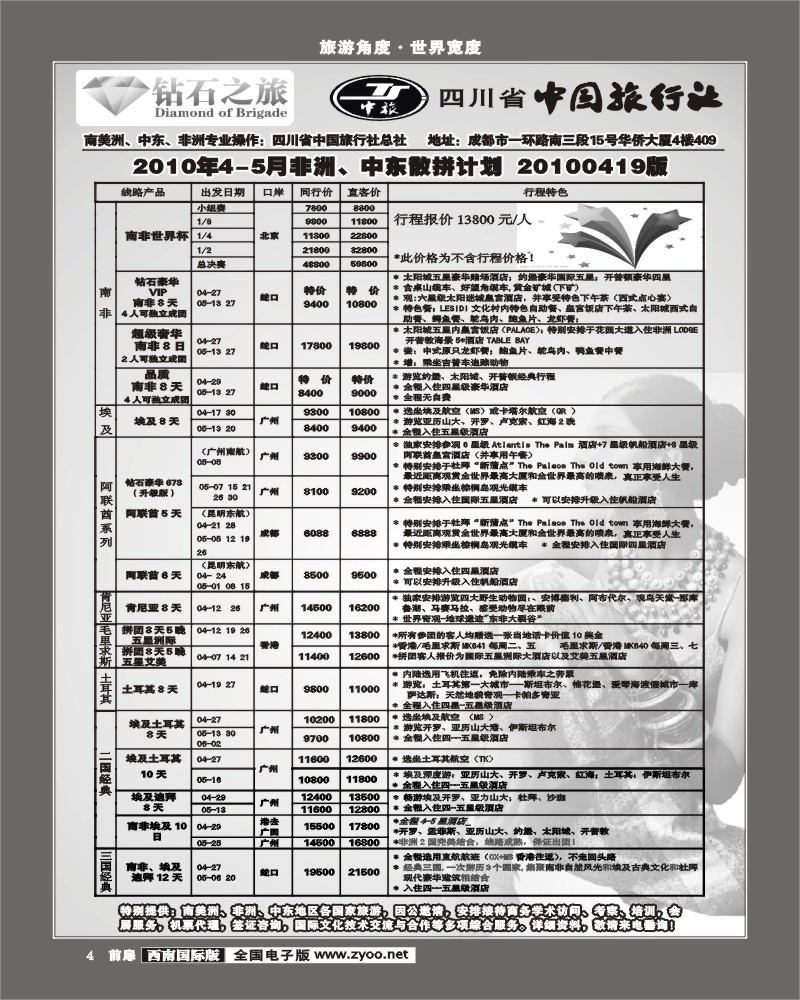 1前扉4 省中旅钻石之旅俄罗斯印度尼泊尔