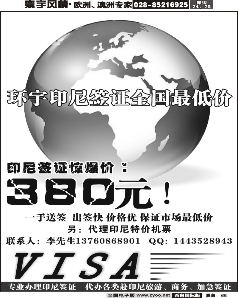 65 273期环宇印尼签证