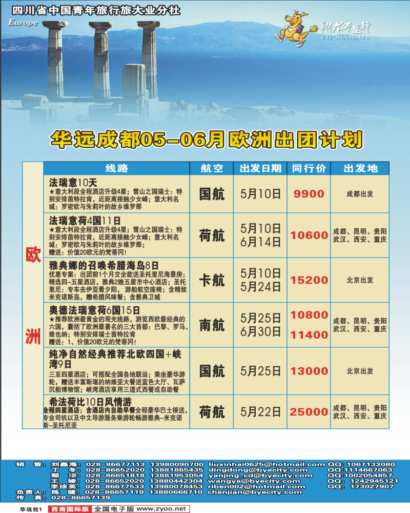 0华远拉1 欧洲