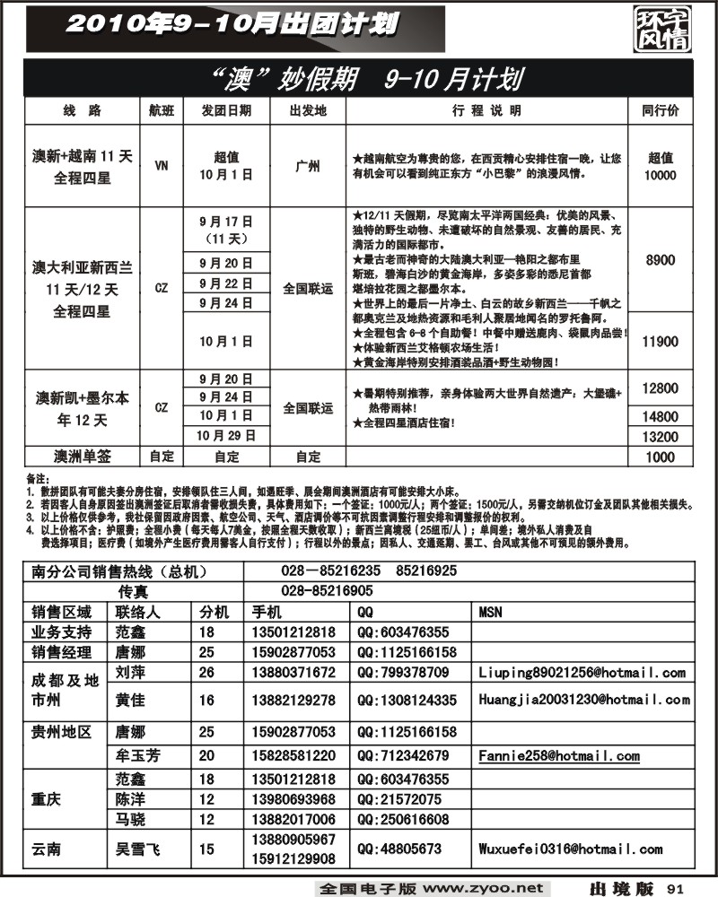91 环宇风情 欧洲 澳洲
