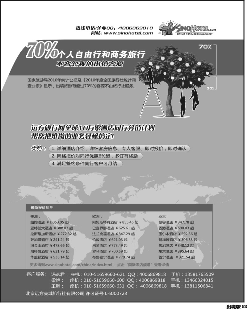 63   北京远方美域旅行社有限公司（西南）