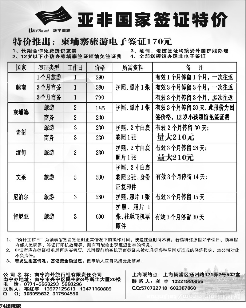 74   350 王东 亚非国家签证 西南