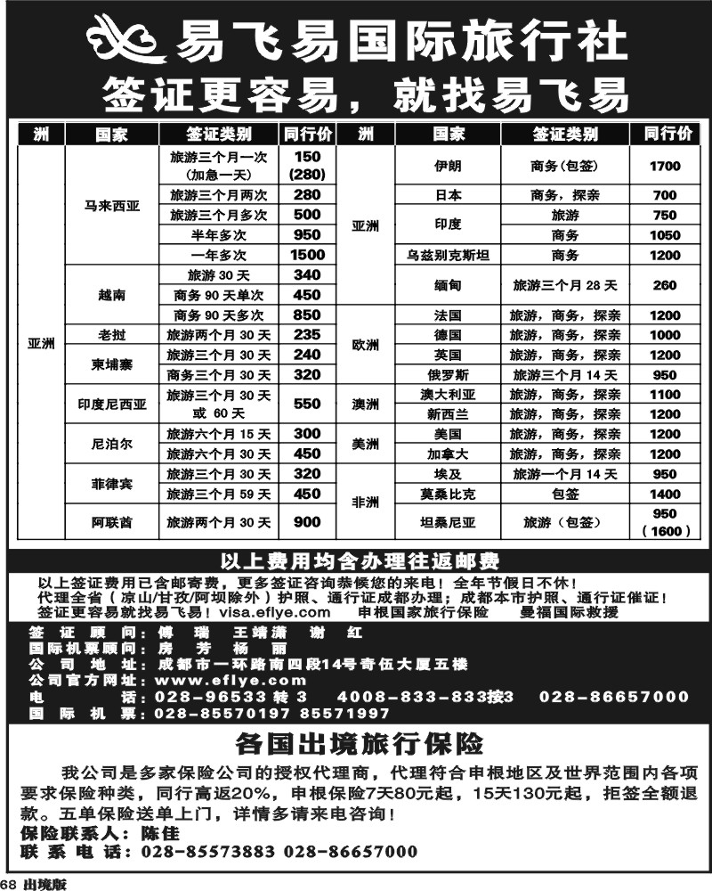 68 易飞易国际签证中心-王-（四川）