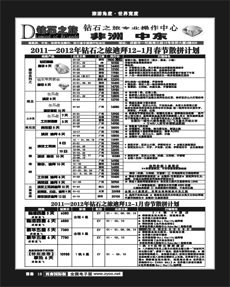 前扉18   钻石之旅