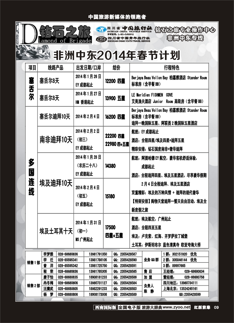 H前扉9   钻石之旅-中东非2
