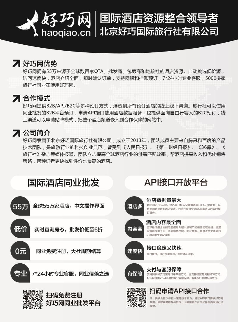 H024  好巧网—国际酒店同业批发