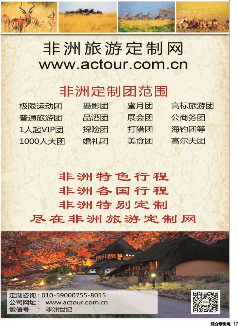 H017  非洲旅游定制网