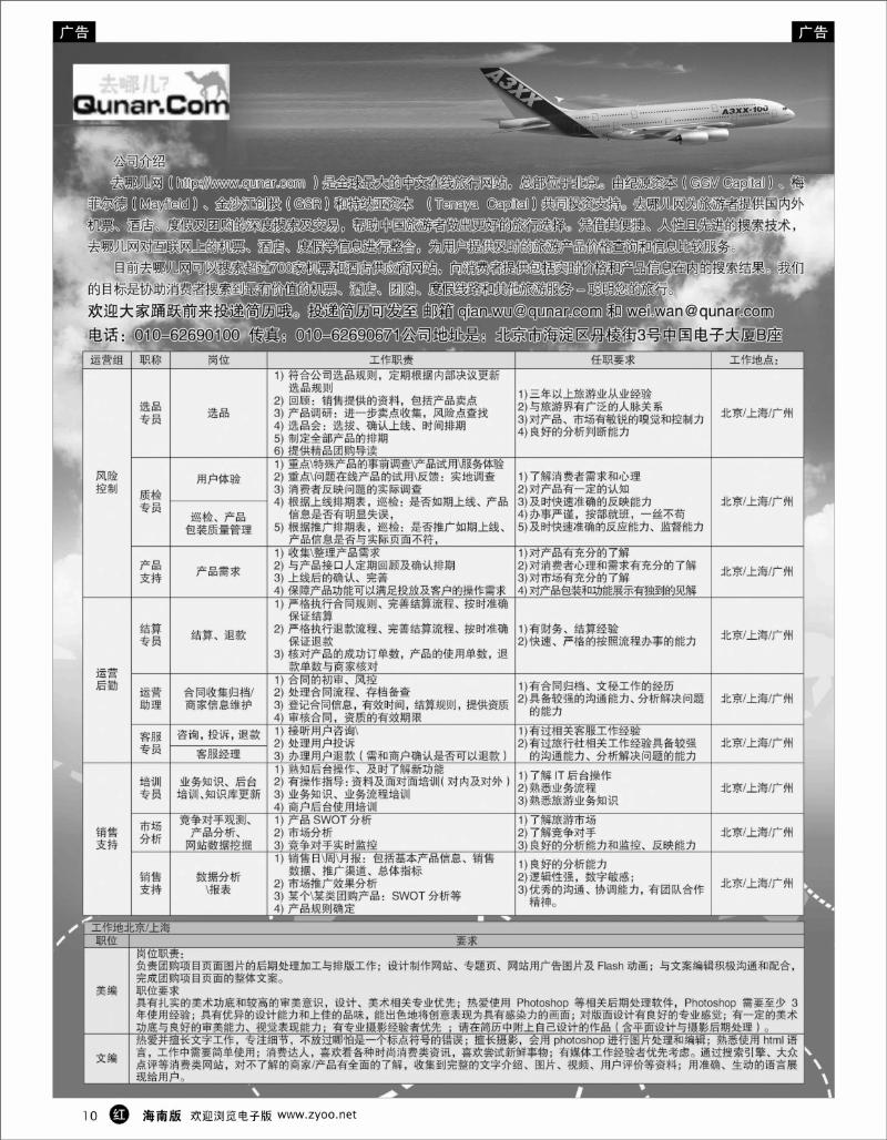 335期  红10 去哪儿网--北京趣拿科技有限公司  