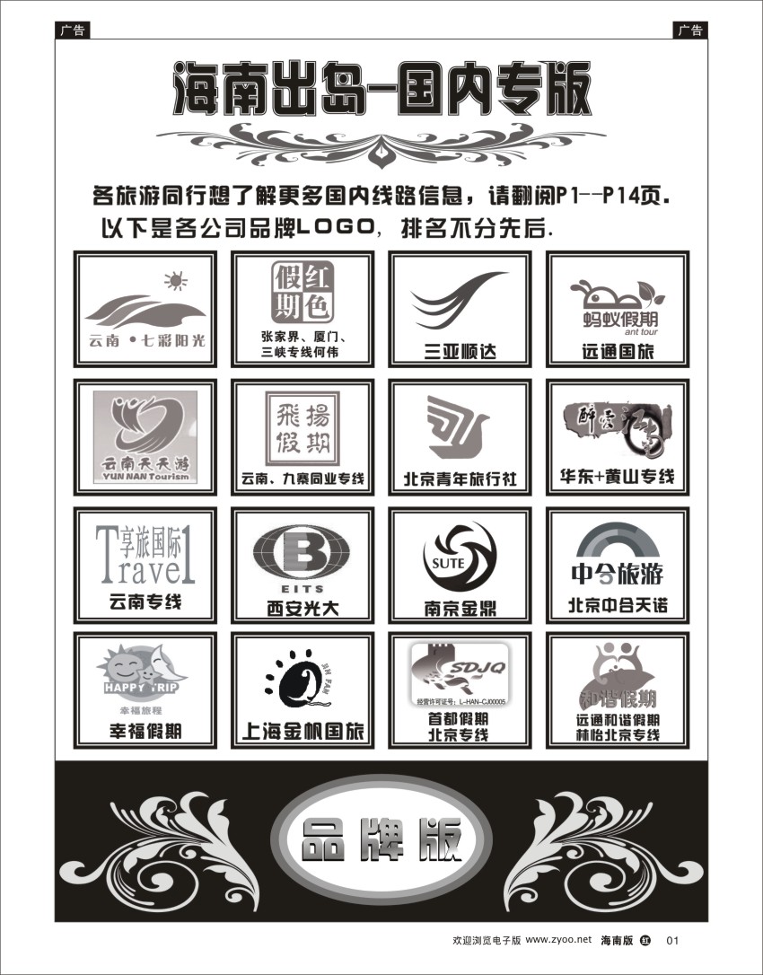h黑01  海南出岛-国内专版品牌榜