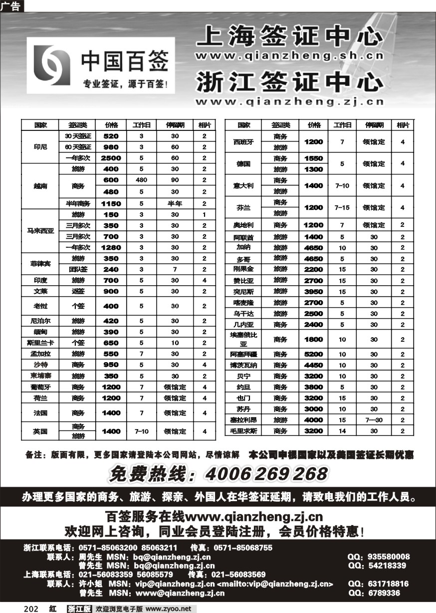 202 百签签证网