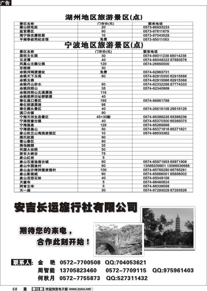 68 景区景点旅游信息广告