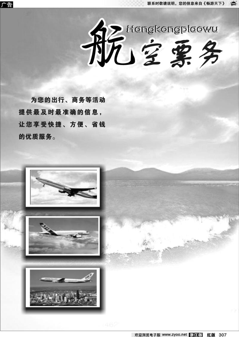 307 航空票务专版