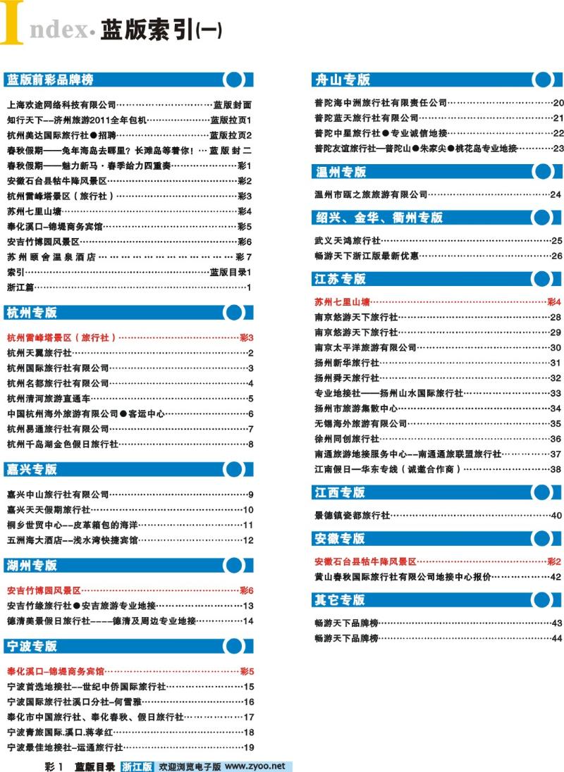蓝版目录1 索引