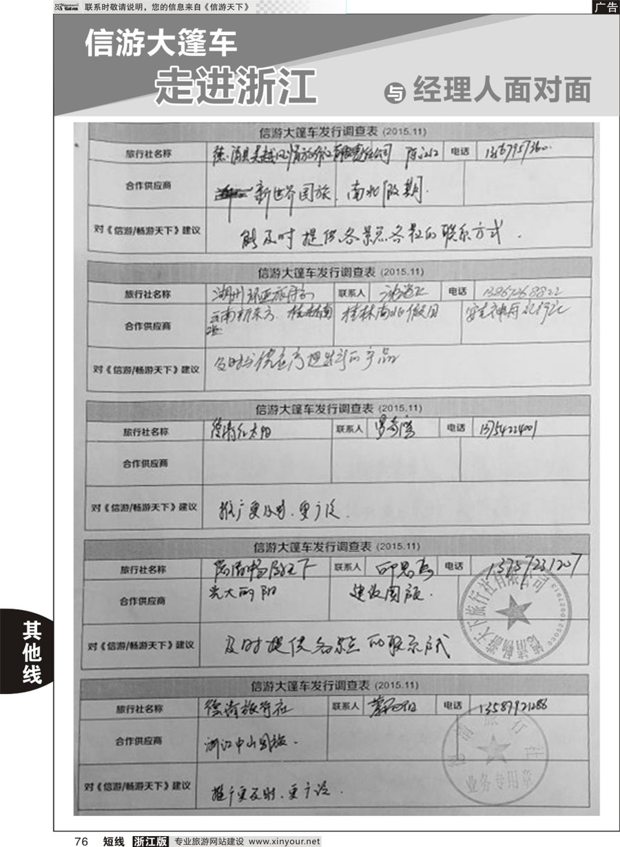 76 信游天下与旅游经理人面对面 