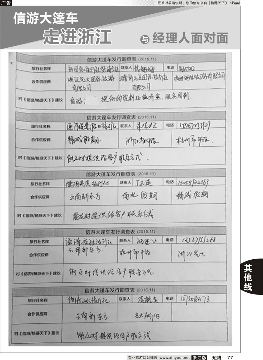 77 信游天下与旅游经理人面对面 