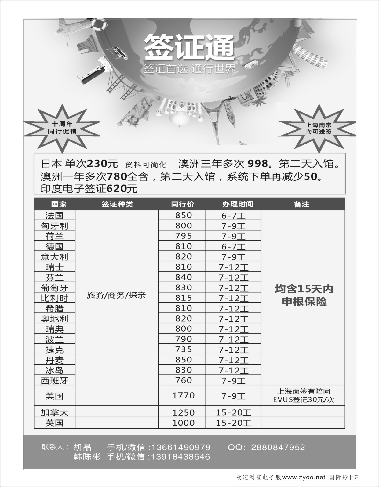 彩15上海签证通