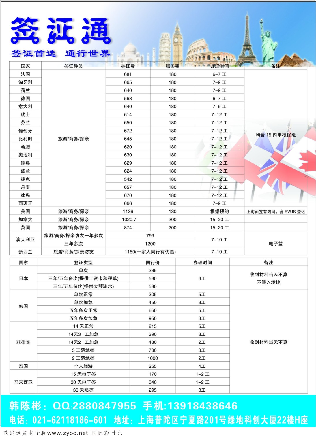 16 上海签证通