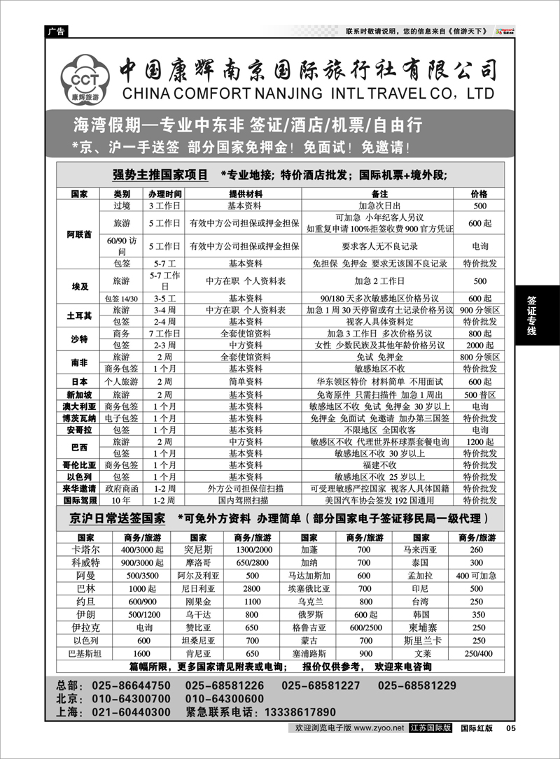 5 康辉-海湾假期 签证专线