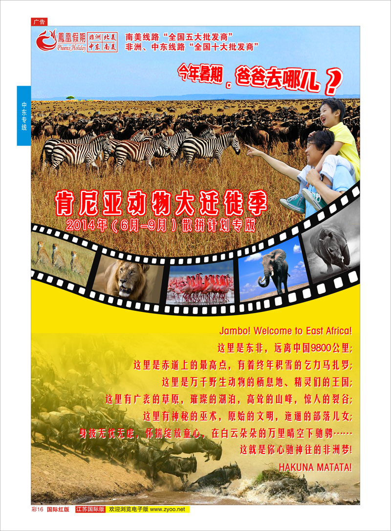 16 凤凰假期-非洲。中东。美洲  中东非洲专线