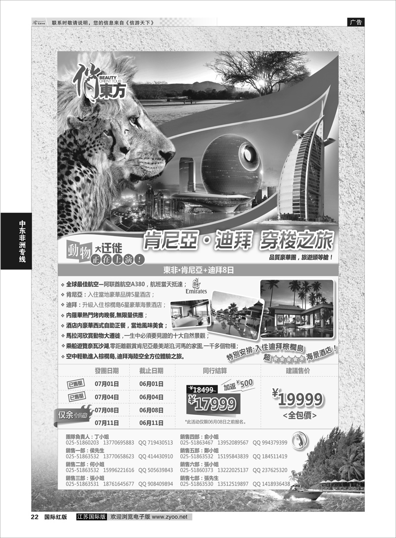 22 俏東方東非專線  中东非洲专线