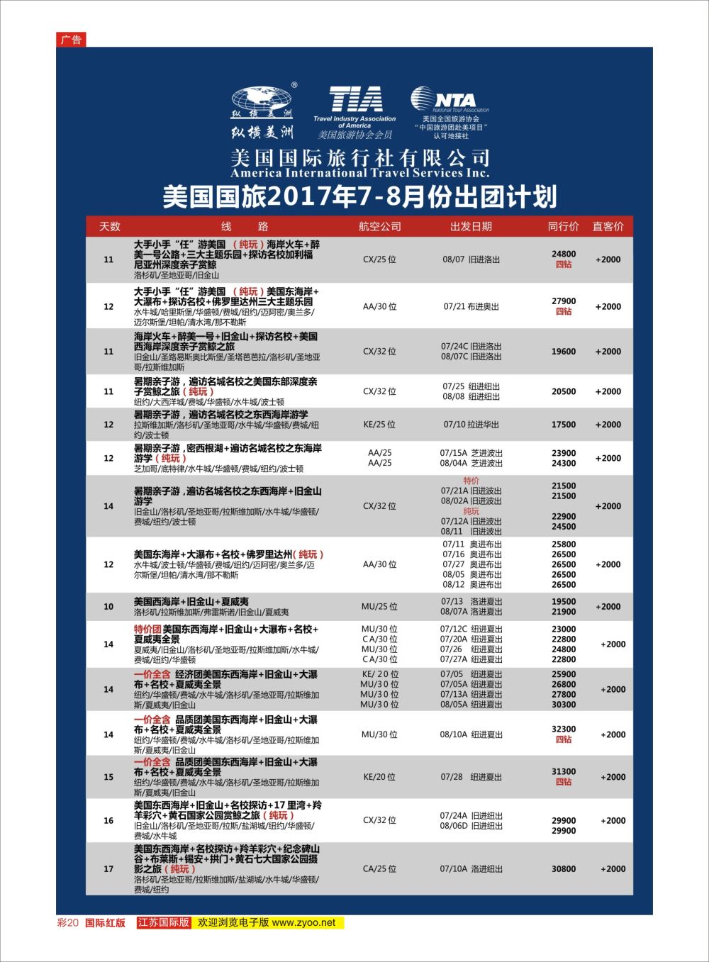 彩20 纵横美洲  美洲专版