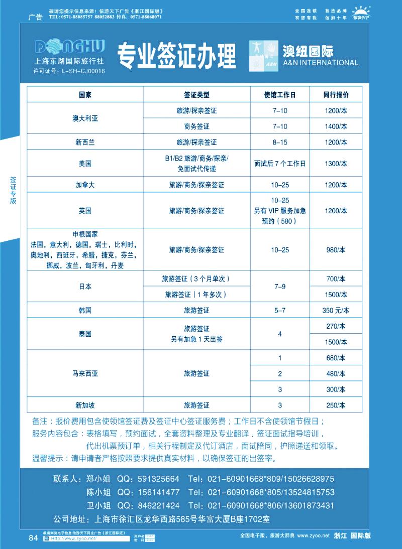 84 澳纽国际—签证