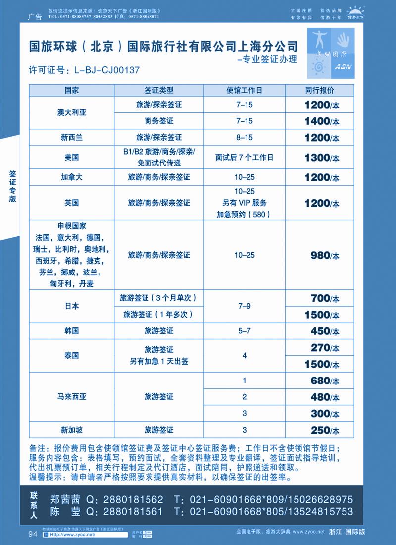 94 澳纽国际—签证