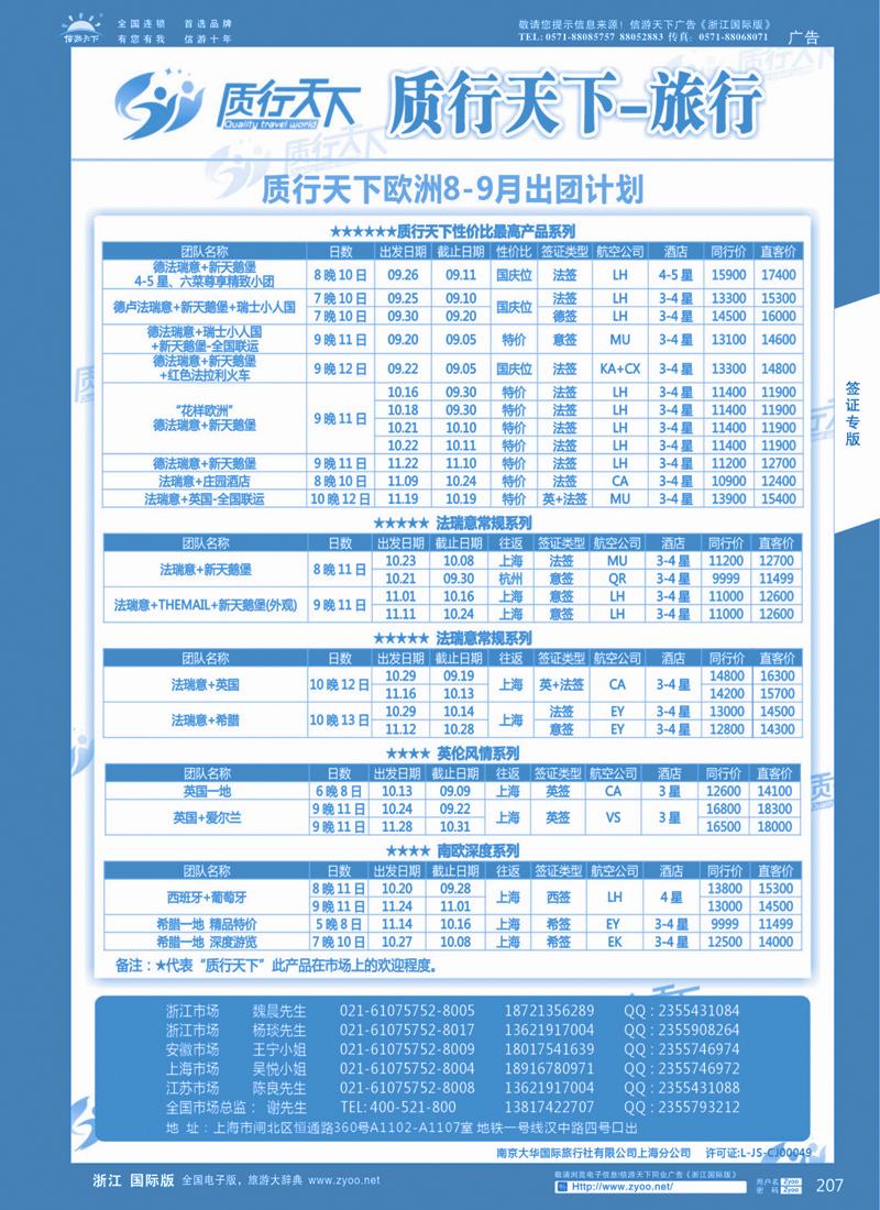 207 质行天下旅行网-欧洲散拼 