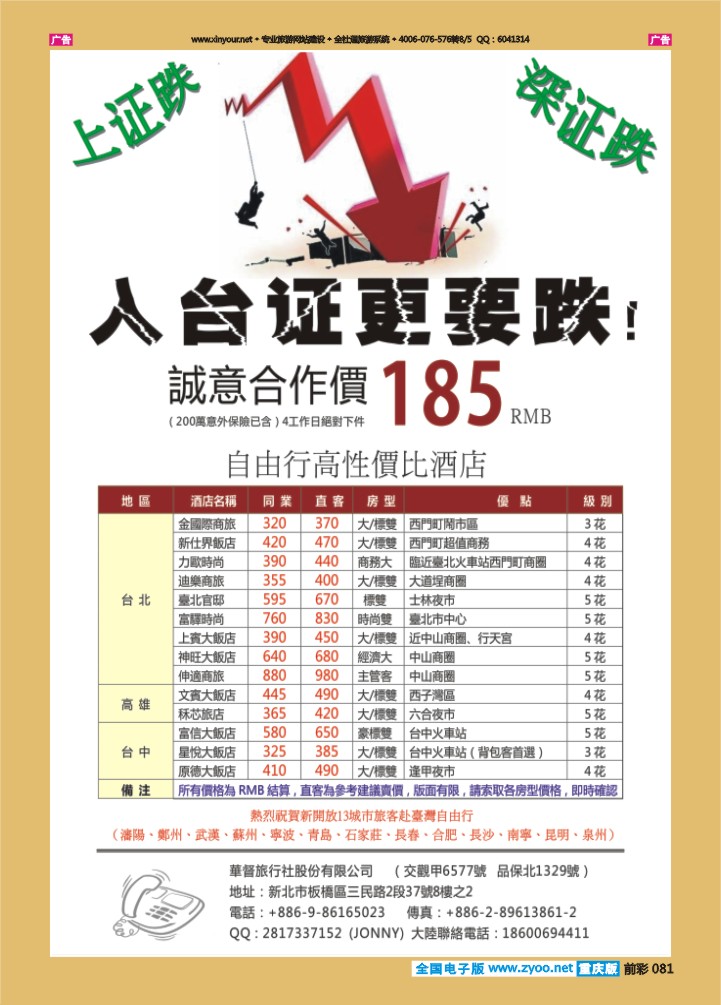081  台湾一手证件受理