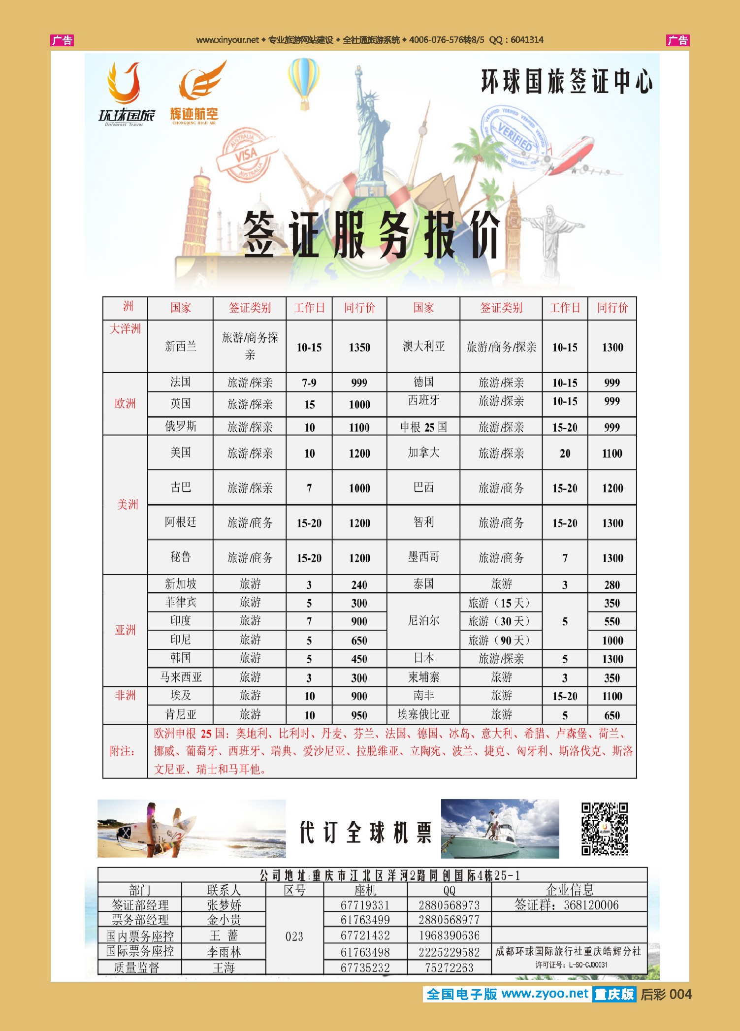 后彩004走遍全球-签证