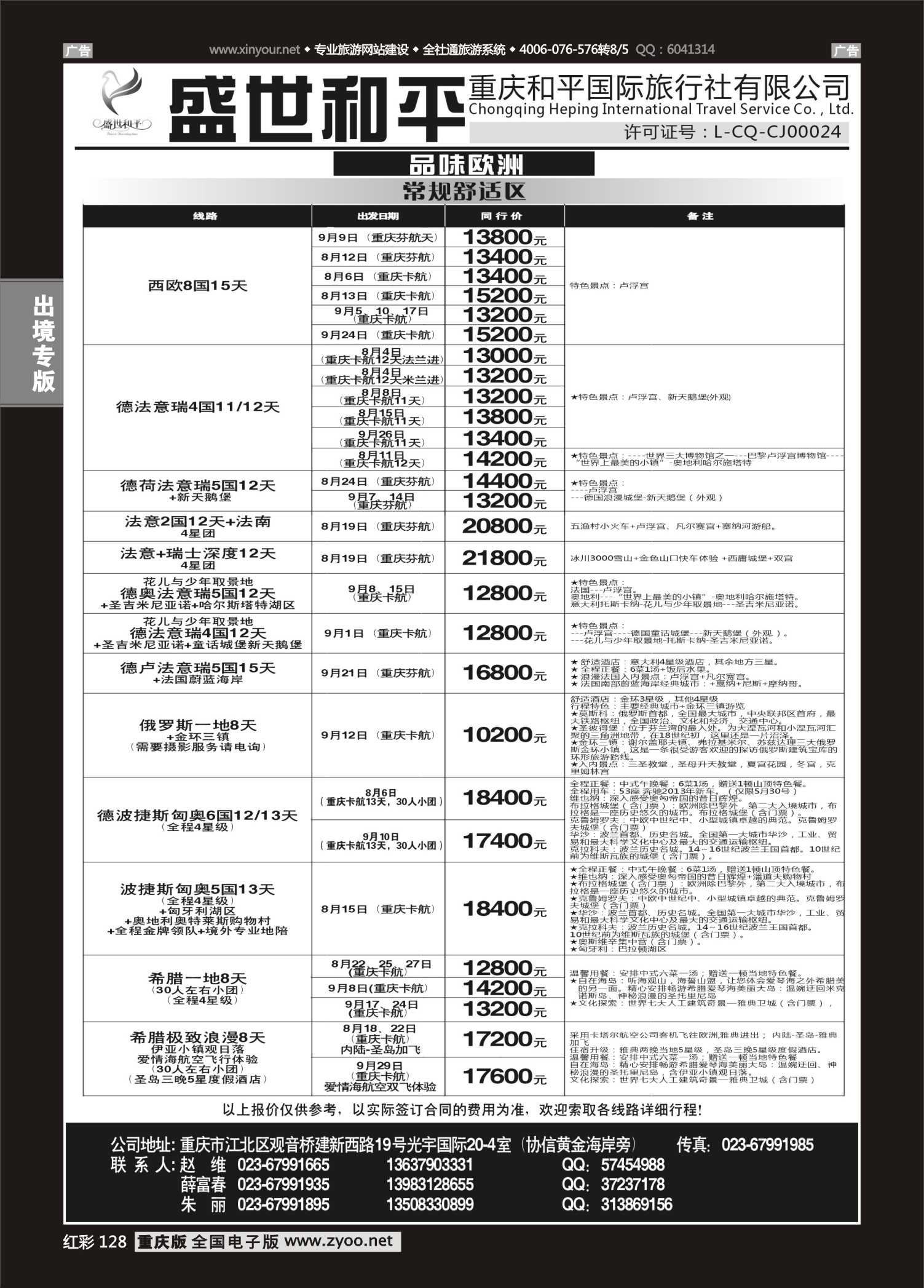 红彩128盛世和平-欧洲