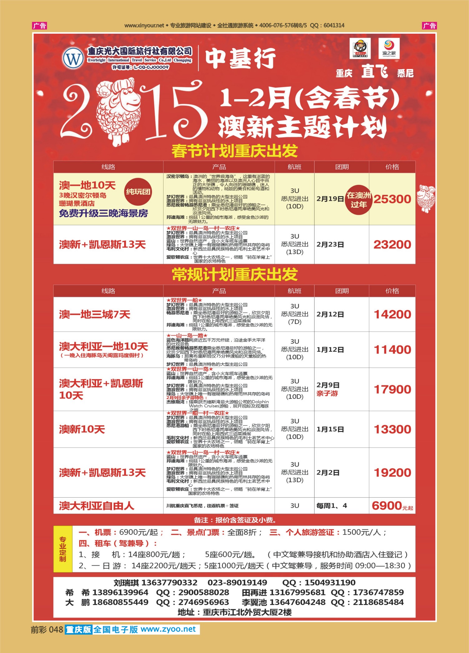 前彩048光大国旅-中基行-澳洲