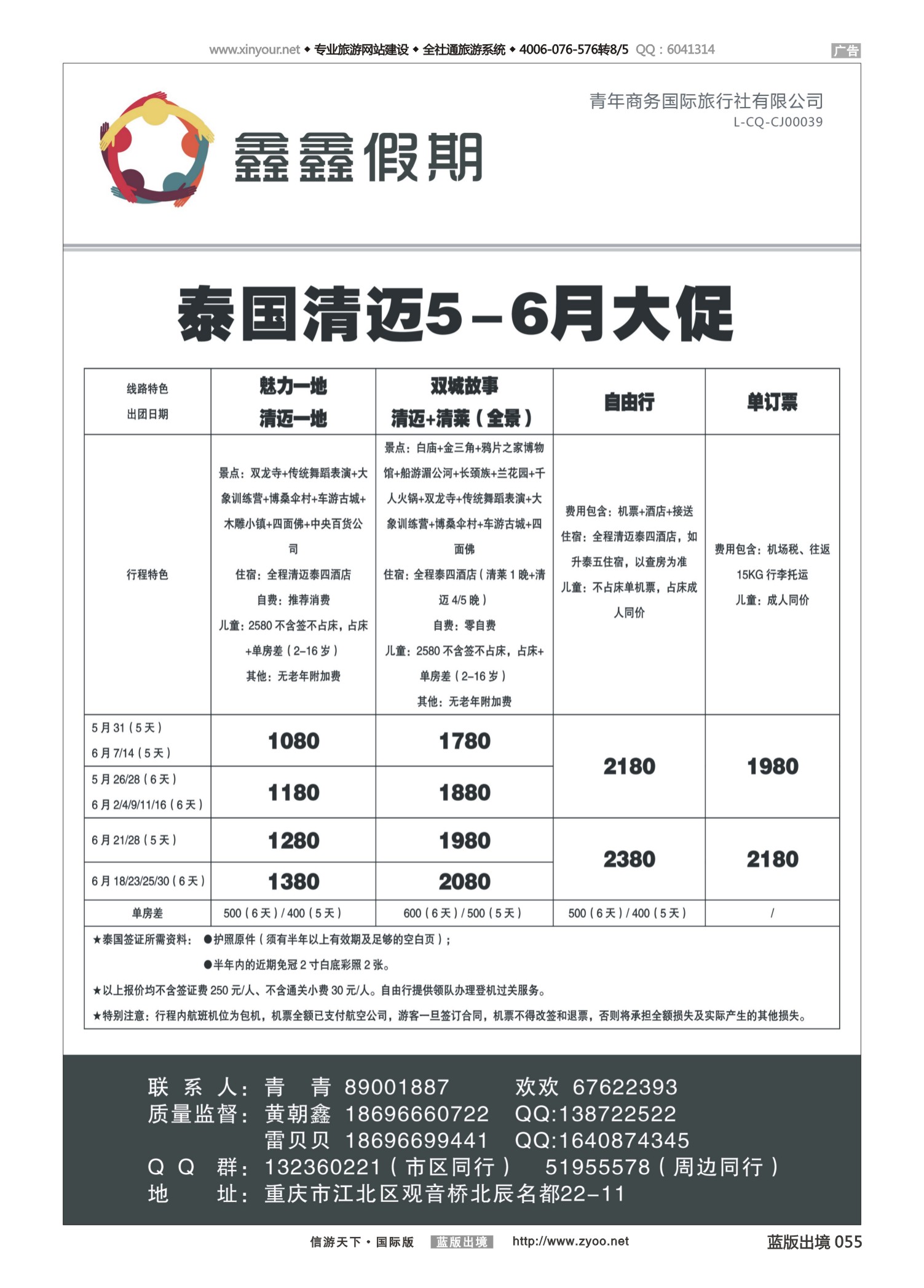 蓝55 524 鑫鑫假期-泰国 