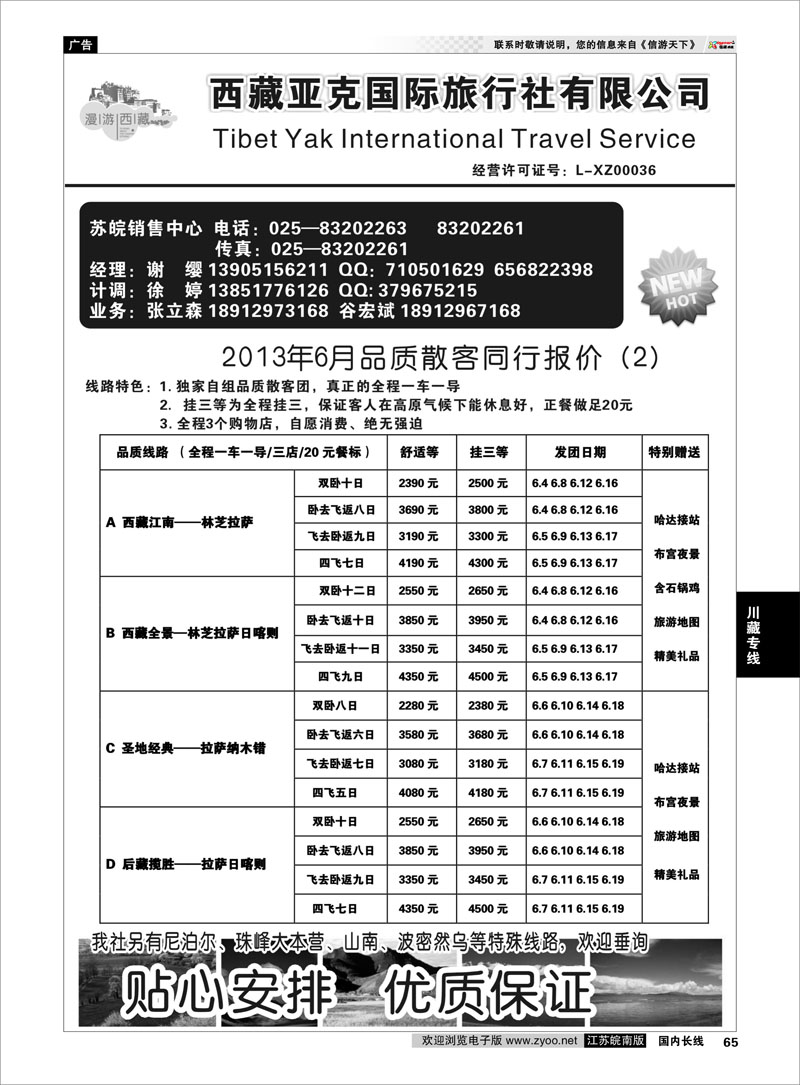 65 西藏亚克 川藏专线