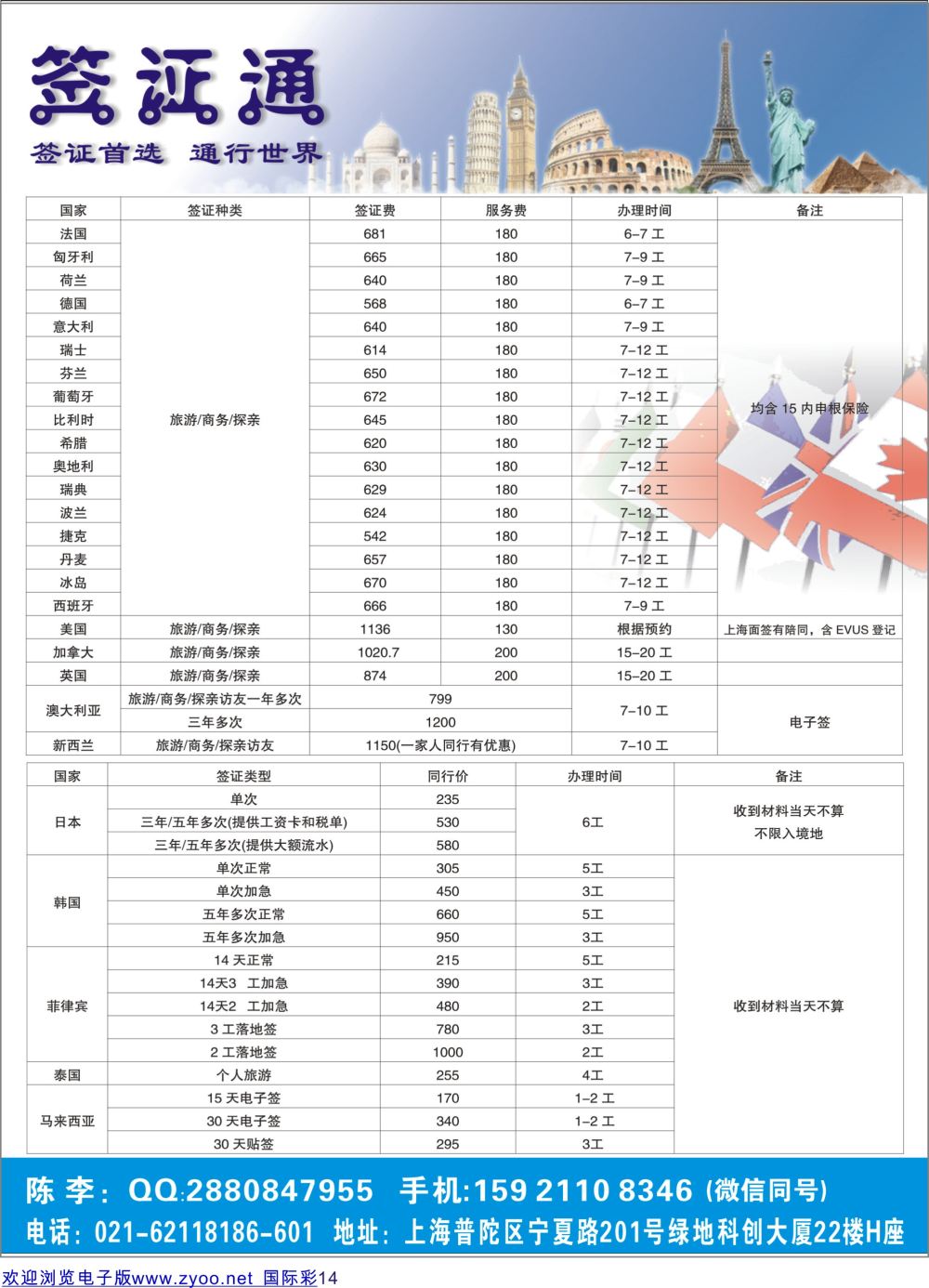 彩14 上海签证通